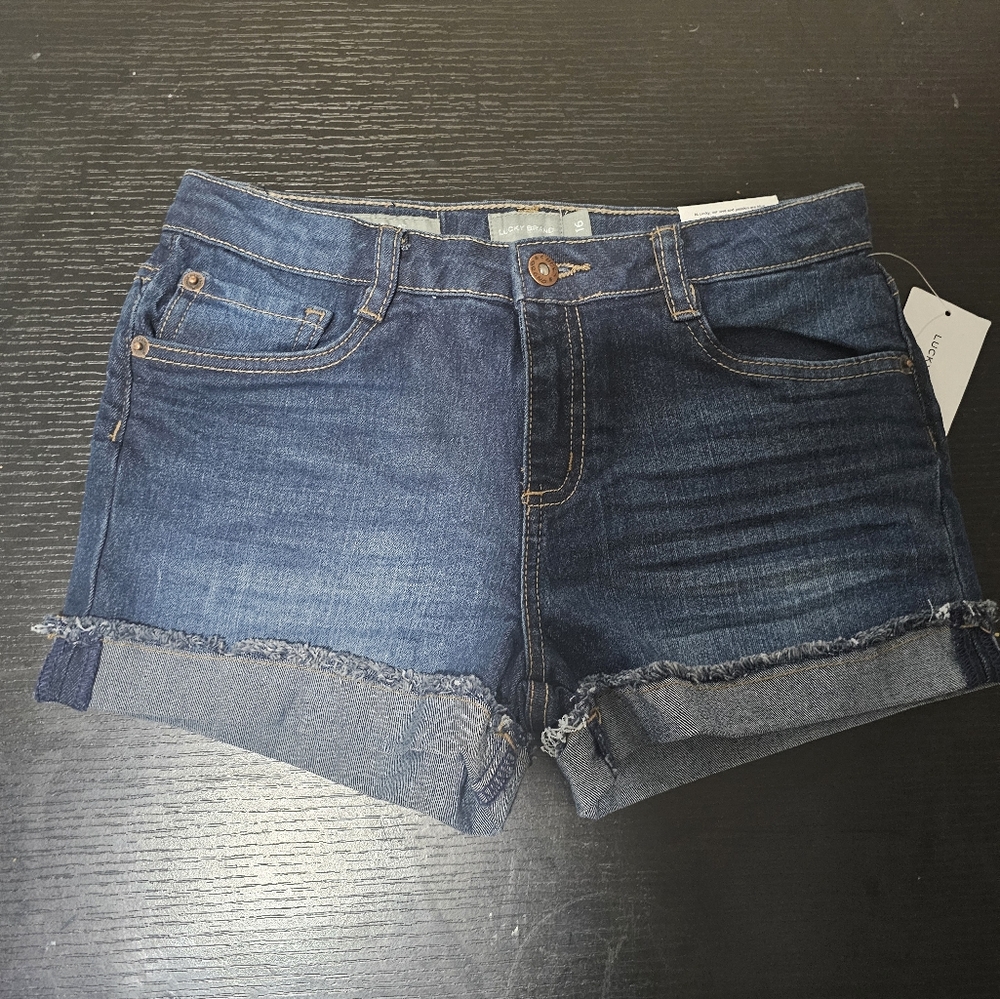 Lucky Brand Dark Blue Denim Shorts